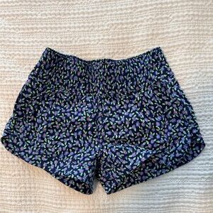 Crewcuts Kids Floral Print Shorts - Navy and Multicolor